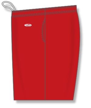 Athletic Knit AS1700-005 Apparel Shorts - Red - Left