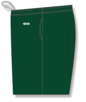 Athletic Knit BAS1700-029 Baseball Shorts - Dark Green - Left