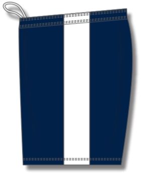 Athletic Knit BS9145-216 Pro Basketball Shorts - Navy/White - Left