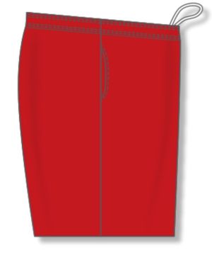 Athletic Knit AS1700-005 Apparel Shorts - Red - Right