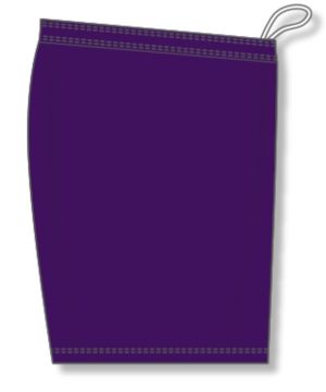 Athletic Knit BAS1300-010 Baseball Shorts - Purple - Right