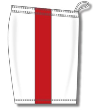 Athletic Knit BS9145-209 Pro Basketball Shorts - White/Red - Right