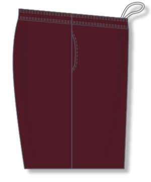 Athletic Knit LS1700-009 Field Lacrosse Shorts - Maroon - Right