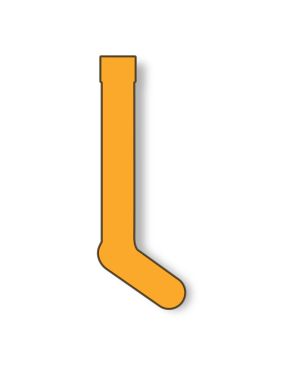 Athletic Knit BA90-006 Baseball Socks - Gold - Rear