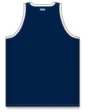 Athletic Knit B1325-216 League Basketball Jersey - Navy/White - Rear