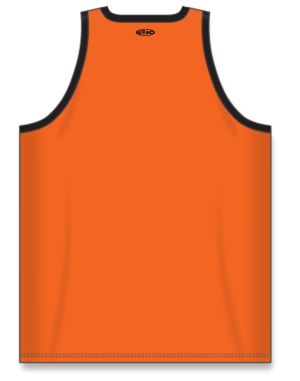 Athletic Knit B1325-263 League Basketball Jersey - Orange/Black - Rear