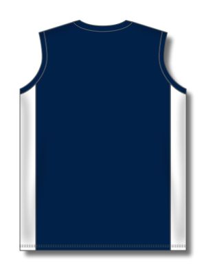 Athletic Knit BA601L-216 Women's Baseball Jersey - Navy/White - Rear