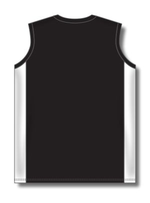 Athletic Knit BA601L-221 Women's Baseball Jersey - Black/White - Rear