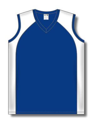 Athletic Knit LF601L-206 Women's Field Lacrosse Jersey - Royal/White - Front