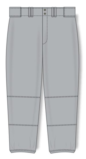 Athletic Knit BA1385L-012 Pro Baseball Pants - Grey - Front