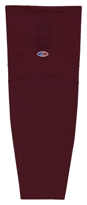 Athletic Knit HS1100-009 Lightweight Pro Hockey Socks - Maroon - Primary
