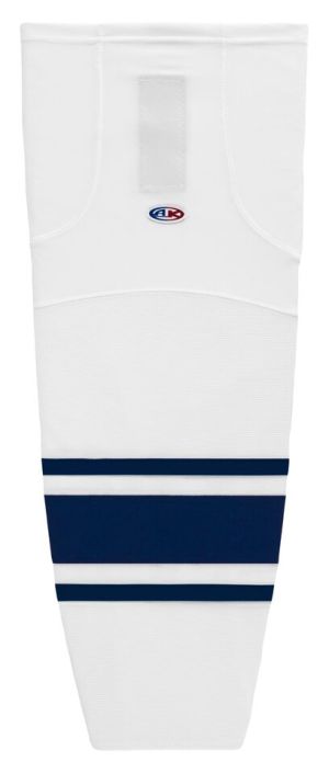 Athletic Knit HS2100-217 Lightweight Pro Hockey Socks - White/Navy - Primary