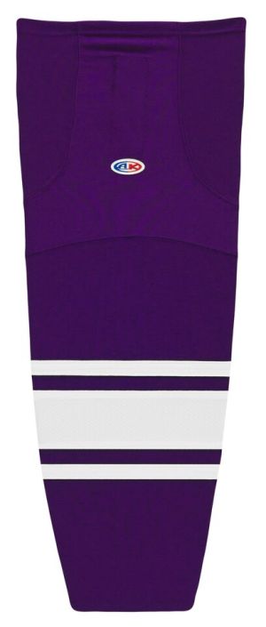 Athletic Knit HS2100-220 Lightweight Pro Hockey Socks - Purple/White - Primary