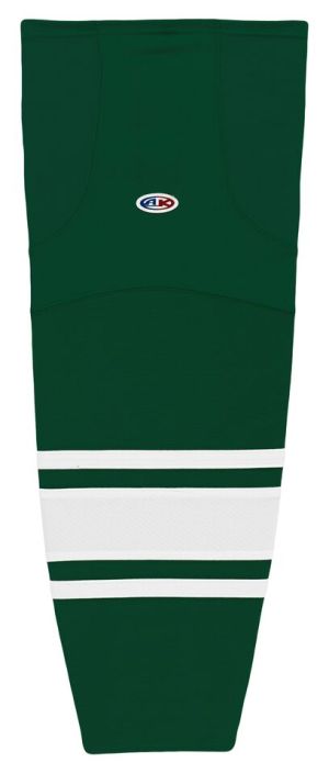 Athletic Knit HS2100-260 Lightweight Pro Hockey Socks - Dark Green/White - Primary