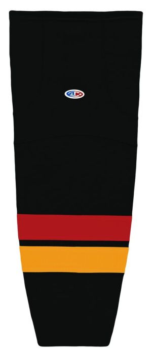 Athletic Knit HS2100-295 Lightweight Pro Hockey Socks - Black/Red/Gold - Primary