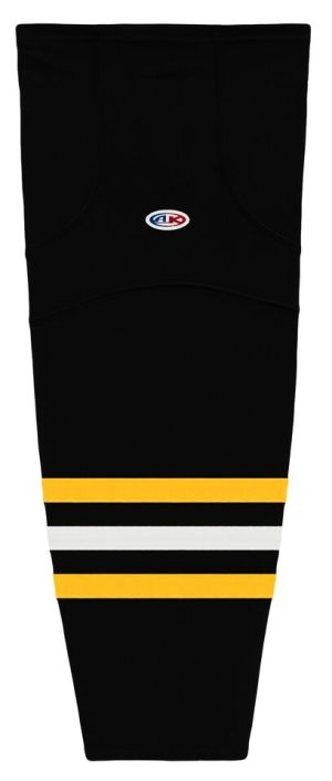 Athletic Knit HS2100-345 Lightweight Pro Hockey Socks - Black/Tuscan Gold/White - Primary