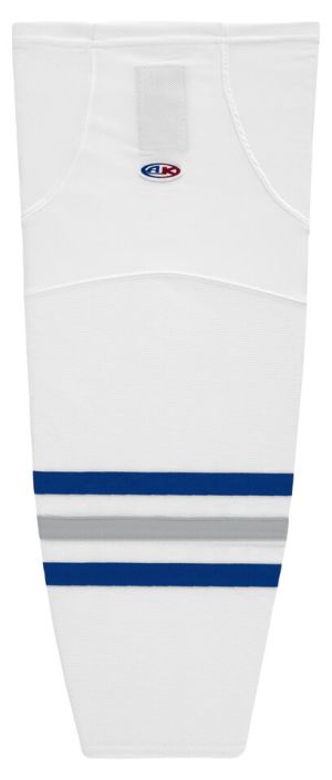 Athletic Knit HS2100-455 Lightweight Pro Hockey Socks - White/Royal/Grey - Primary