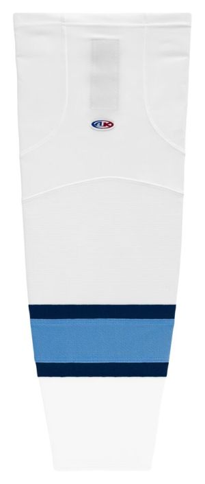 Athletic Knit HS2100-474 Lightweight Pro Hockey Socks - White/Navy/Sky - Primary