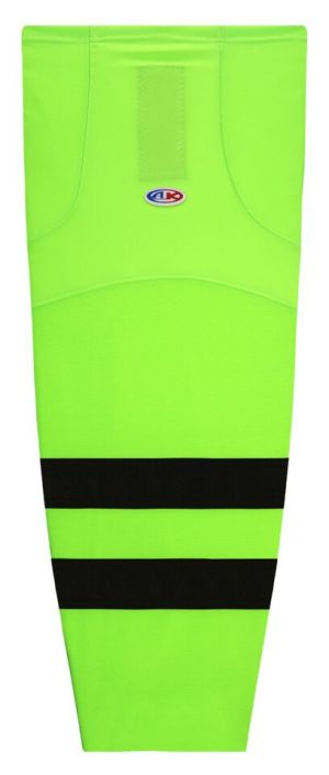 Athletic Knit HS2100-656 Lightweight Pro Hockey Socks - Neon Green/Black - Primary