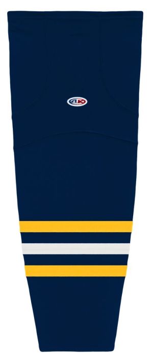 Athletic Knit HS2100-766 Lightweight Pro Hockey Socks - Navy/Tuscan Gold/White - Primary