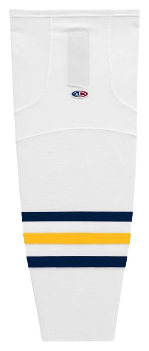 Athletic Knit HS2100-767 Lightweight Pro Hockey Socks - White/Navy/Tuscan Gold - Primary