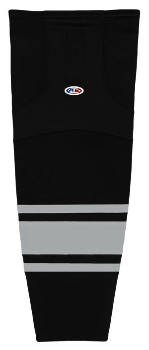 Athletic Knit HS2100-854 Lightweight Pro Hockey Socks - Black/Grey - Primary