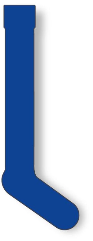 Athletic Knit BA90-002 Baseball Socks - Royal - Rear