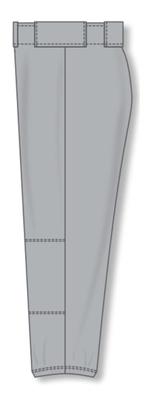 Athletic Knit BA1385L-012 Pro Baseball Pants - Grey - Left