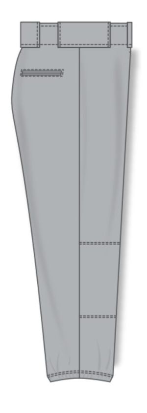 Athletic Knit BA1385L-012 Pro Baseball Pants - Grey - Right