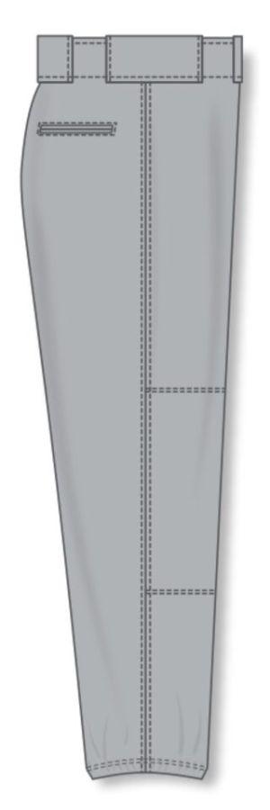Athletic Knit BA1380-012 Pro Baseball Pants - Grey - Right