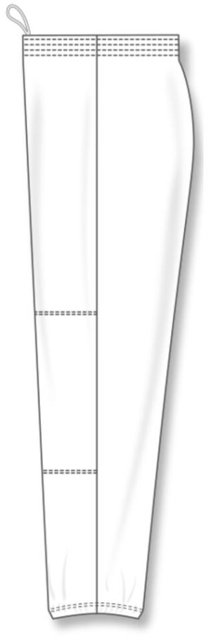 Athletic Knit BA1371-000 League Baseball Pants - White - Left