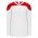 H6100 League Hockey Jersey - White/Red - Front