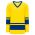 H6400 League Hockey Jersey - Maize/Royal - Front