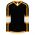 H7000 Select Hockey Jersey - Black/White/Gold - Front
