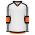 H7000 Select Hockey Jersey - White/Orange/Black - Front