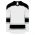 H7500 Select Hockey Jersey - White/Black/Grey - Front