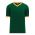 S1333 Soccer Jersey - Dark Green/Gold/White - Front