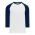Athletic Knit S1846-217 Soccer Long Sleeve Shirt - White/Navy - Primary