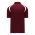 A1820 Apparel Polo Shirt - Maroon/White - Back