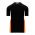 BA1763 One Button Baseball Jersey - Black/White/Orange - Back