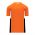BA1763 One Button Baseball Jersey - Orange/Black/White - Back