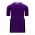 BA1763 One Button Baseball Jersey - Purple/Black/White - Back