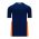 BA1763 One Button Baseball Jersey - Navy/Orange/White - Back
