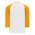 BA1846 Pullover Baseball Jersey - White/Gold - Back