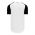 BA1875 Full Button Baseball Jersey - White/Black - Back