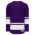 H6400 League Hockey Jersey - Purple/White - Back