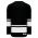 H6400 League Hockey Jersey - Black/White - Back
