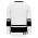 H6400 League Hockey Jersey - White/Black - Back