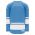 H6400 League Hockey Jersey - Sky/White - Back