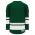 H6400 League Hockey Jersey - Dark Green/White - Back